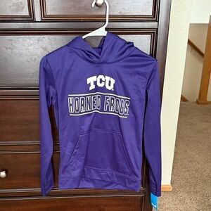 NWT TCU Horned Frogs Kids Purple Hoodie